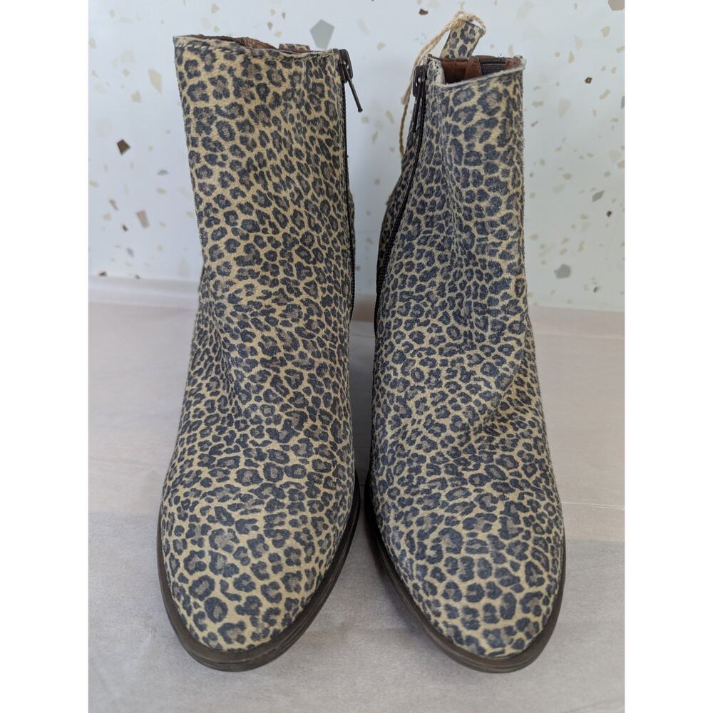 Lucky Brand SASSA Zip Booties Leopard Animal Print Size 10 | 1099 - Picture 5 of 8